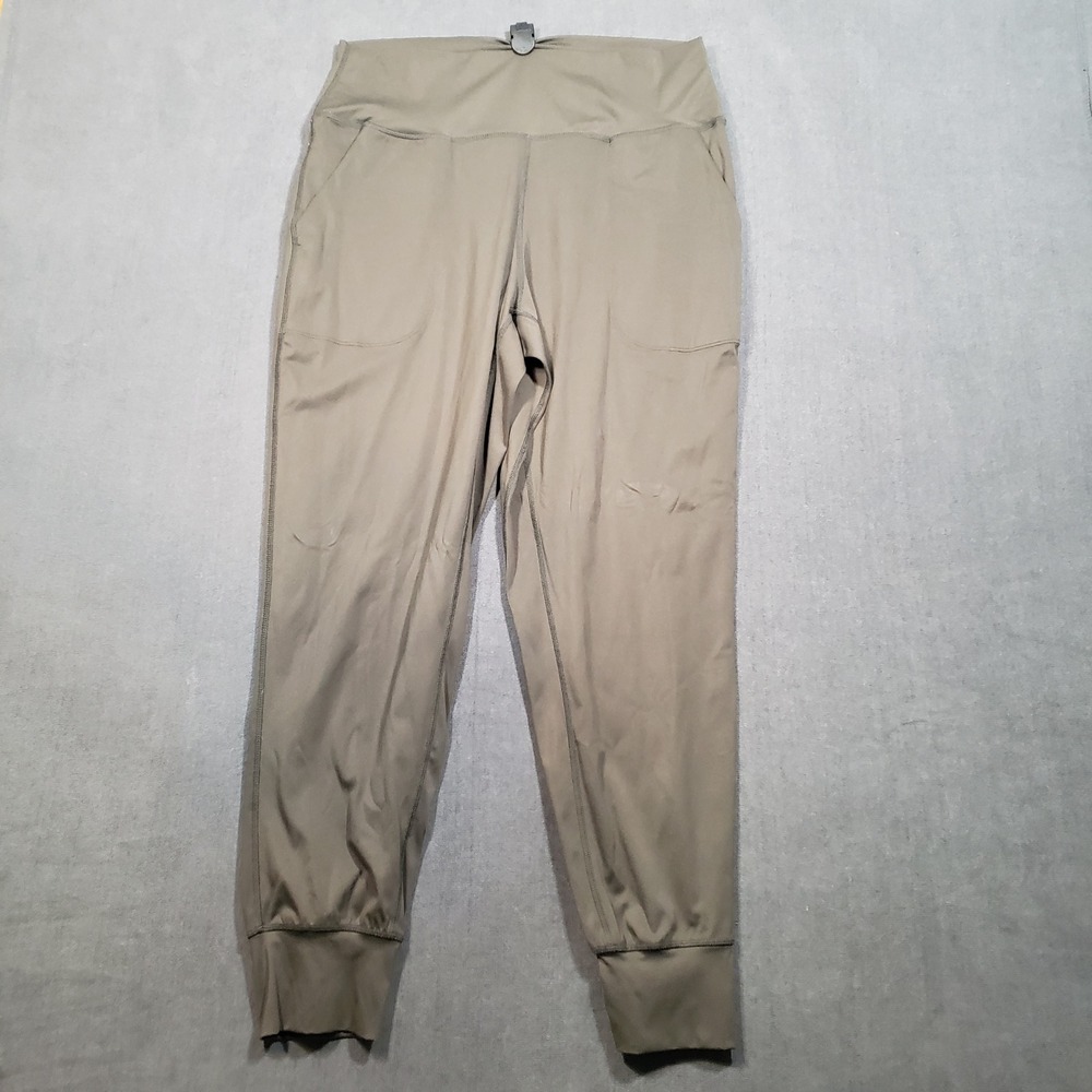 Gradual Joggers Womens Medium Olive Green High Waisted Activewear Lounge Pants
